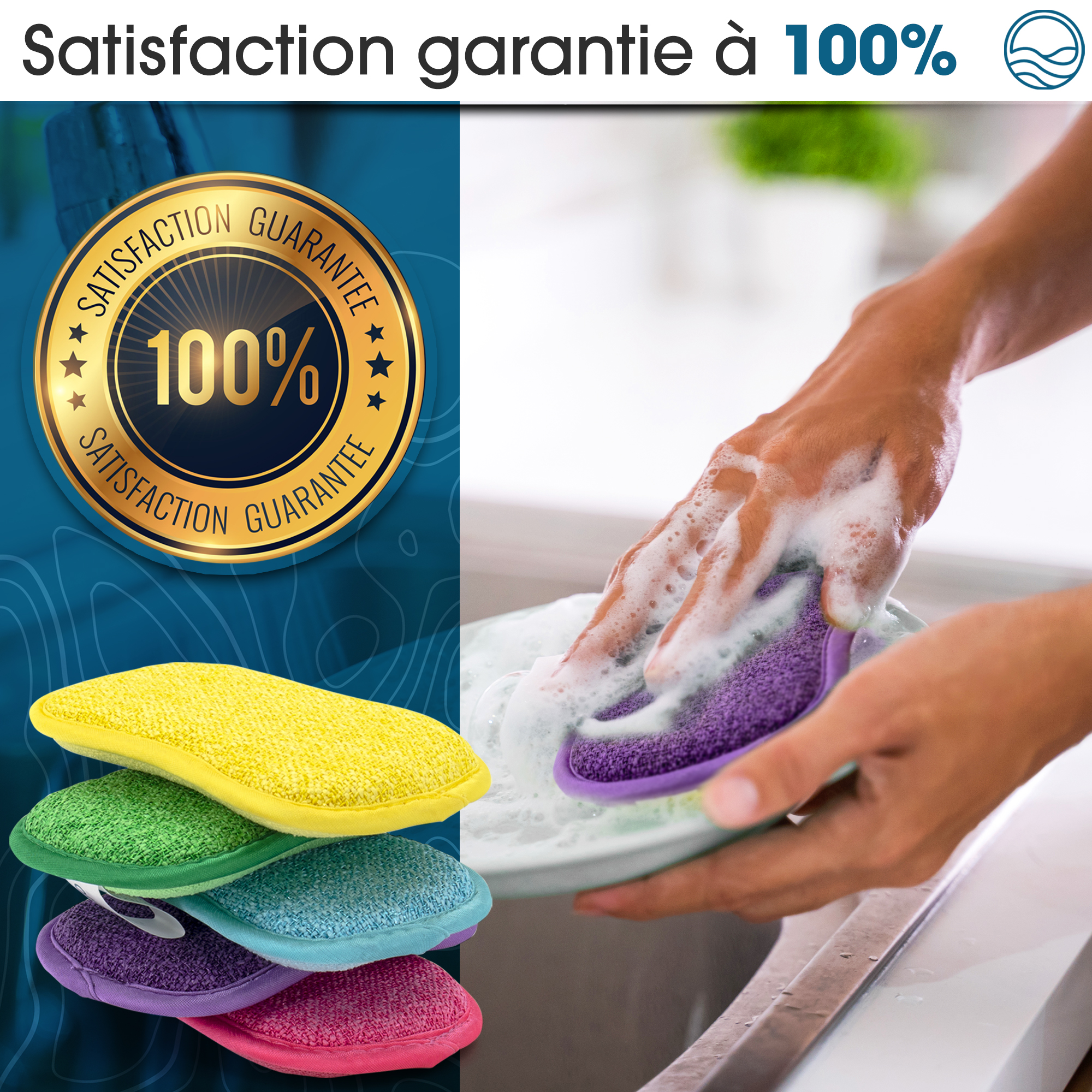 Paquet 10 éponges - Accessoires/Lavage - permanon-france